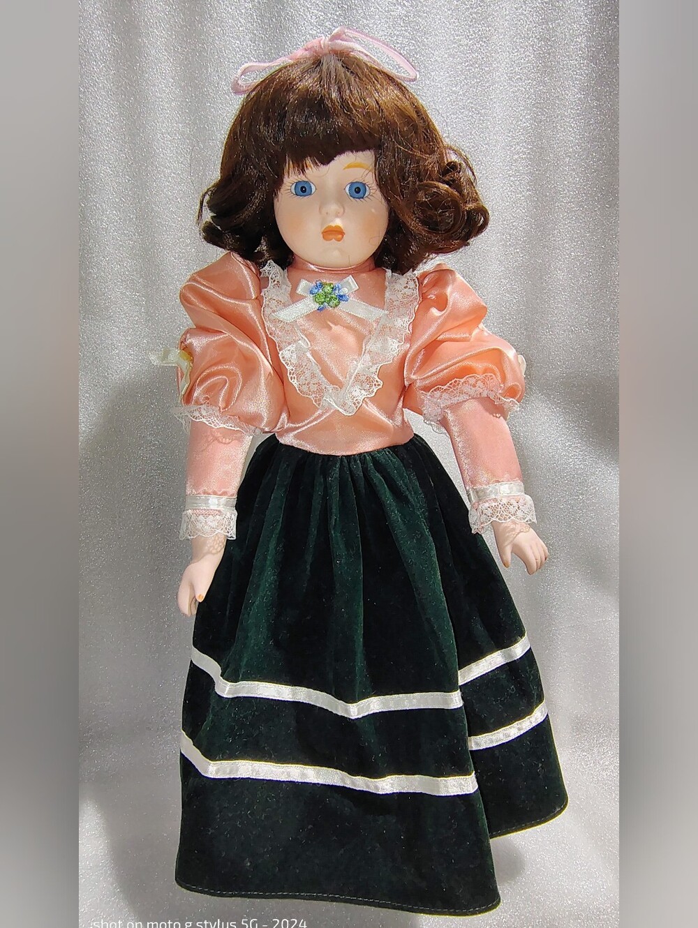 Vintage 1988 Heritage Mint Brooke Porcelain Doll 16” America’s Dolls